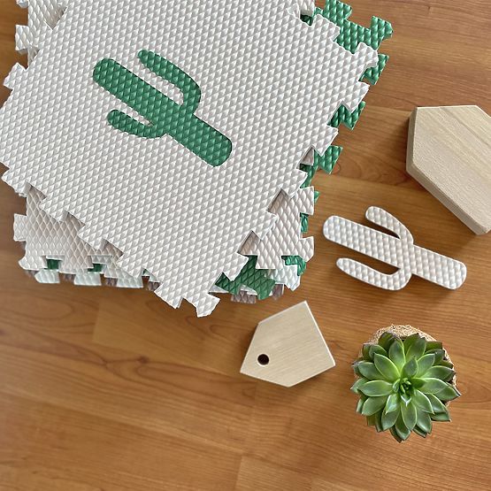 Habpuzzle 9 darab - lajhár és szivárvány