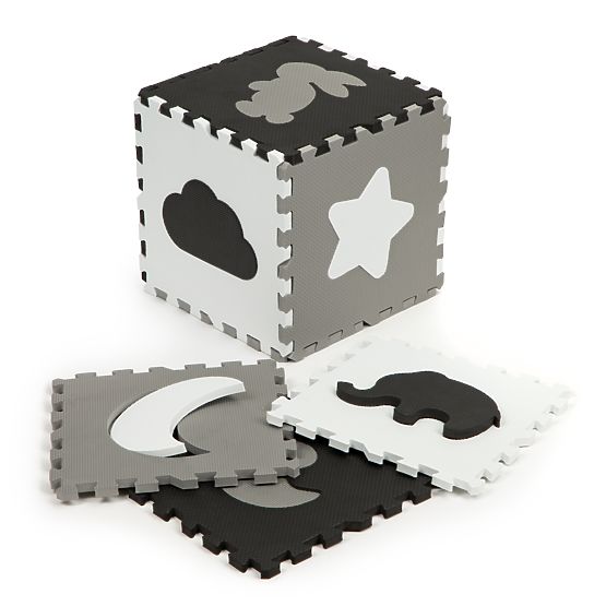 Habpuzzle szőnyeg kerítéssel, száraz medence 25 db ECOTOYS