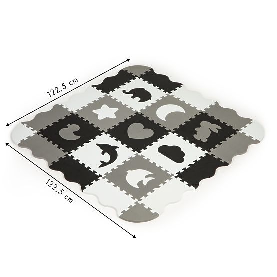 Habpuzzle szőnyeg kerítéssel, száraz medence 25 db ECOTOYS