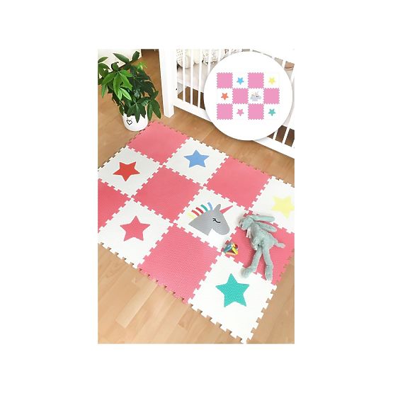 Habszivacs játékszőnyeg 12 db - Unikornis és csillagok