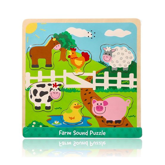 Hangos puzzle - farm állatok