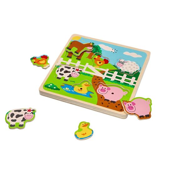 Hangos puzzle - farm állatok