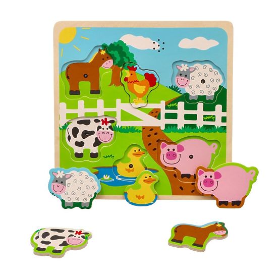 Hangos puzzle - farm állatok