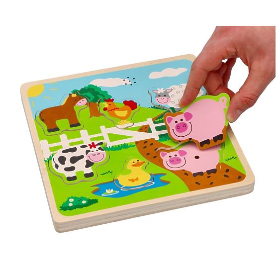 Hangos puzzle - farm állatok