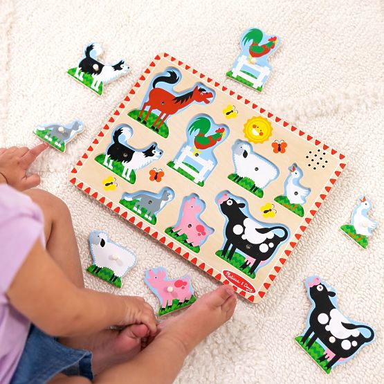Hangos puzzle - Farm állatok