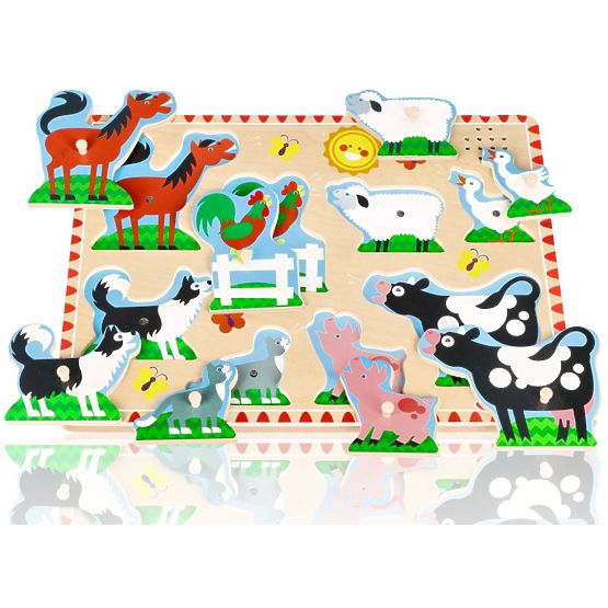 Hangos puzzle - Farm állatok