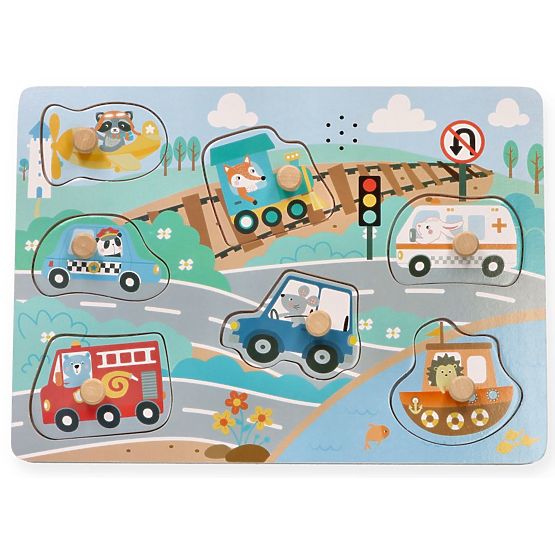 Hangos puzzle Járművek