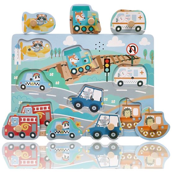 Hangos puzzle Járművek