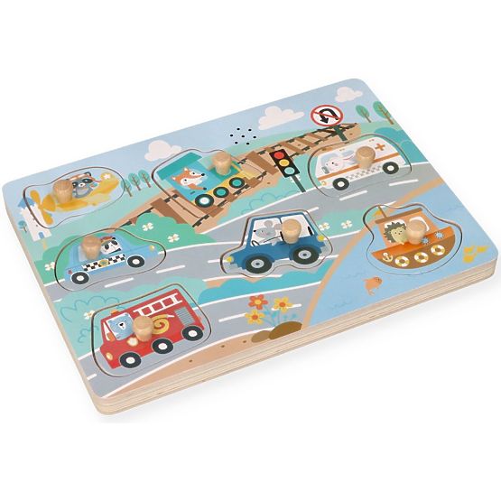 Hangos puzzle Járművek