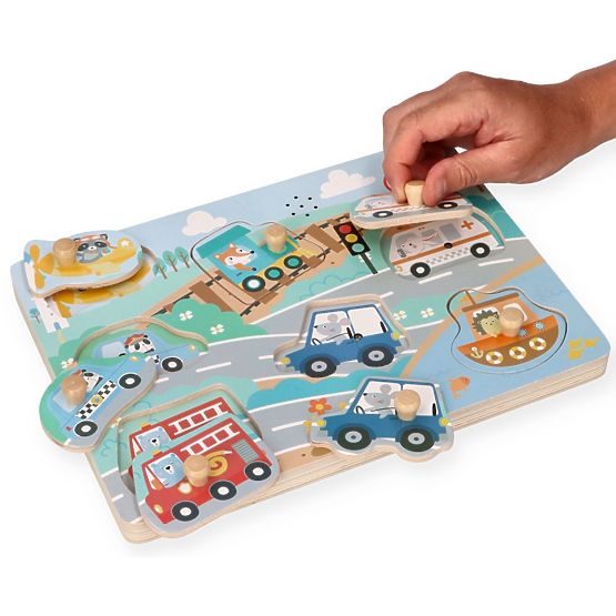 Hangos puzzle Járművek