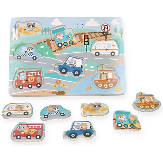 Hangos puzzle Járművek