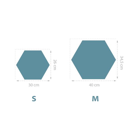 Hatszögletű kárpitozott panel - smaragd
