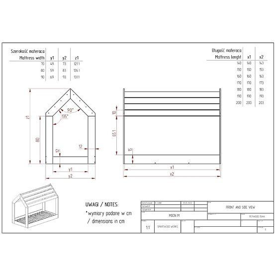 Montessori házikó ágy Chris