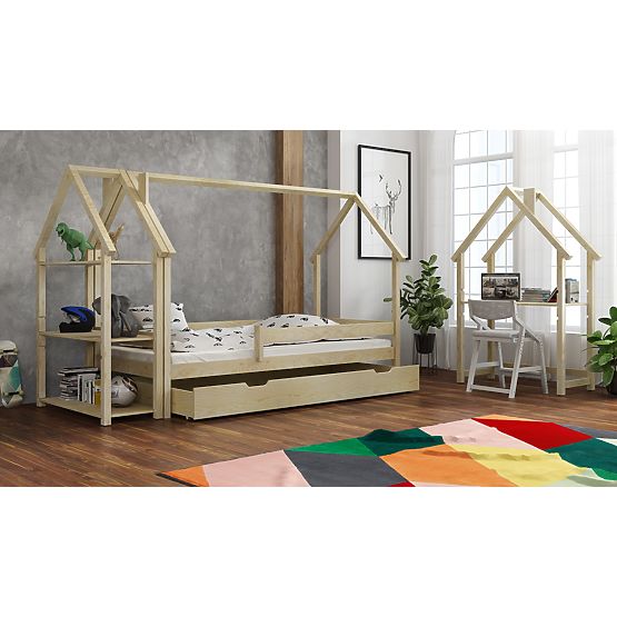 Frank gyerek házikó ágy - természetes