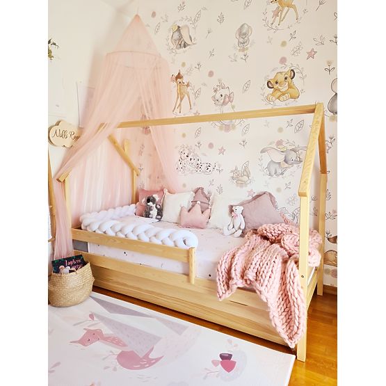 Frank gyerek házikó ágy - természetes