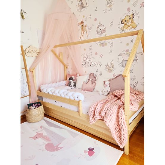 Frank gyerek házikó ágy - természetes