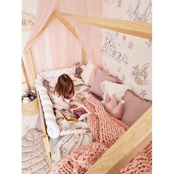 Frank gyerek házikó ágy - természetes