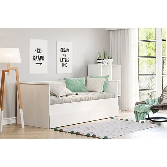 HELIOS kihúzható ágy két fiókkal matrac nélkül 200x80/200x160