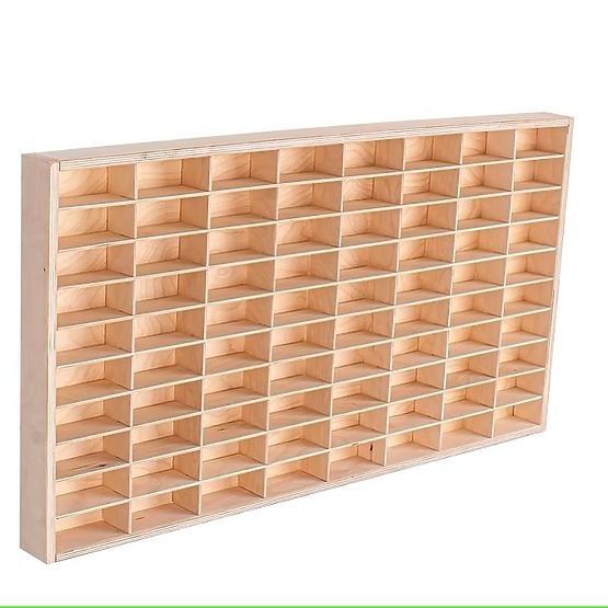 Hot Wheels autós polc - természetes, 80 férőhelyes