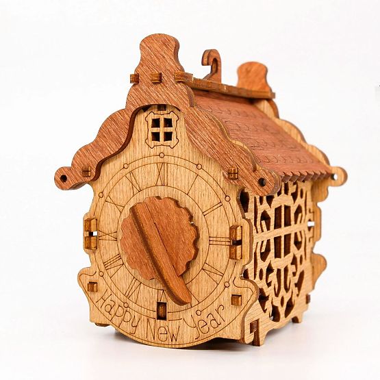 iDventure 3D fa puzzle rejtvény Boldog új évet