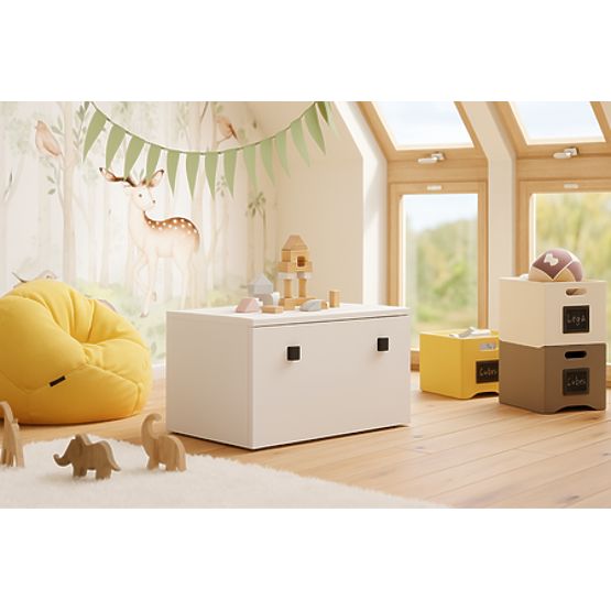 Inga játéktároló láda - fekete fogantyú