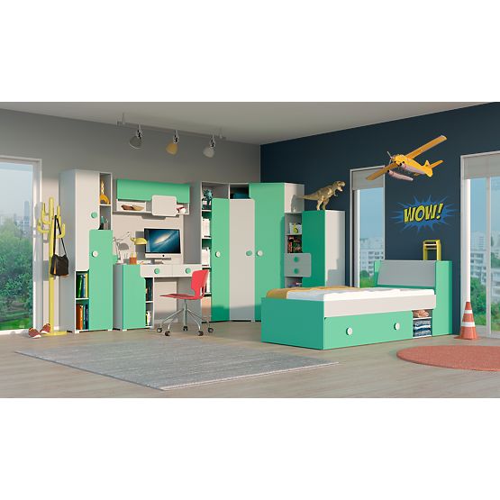 írás asztal Yuko - szürkészöld