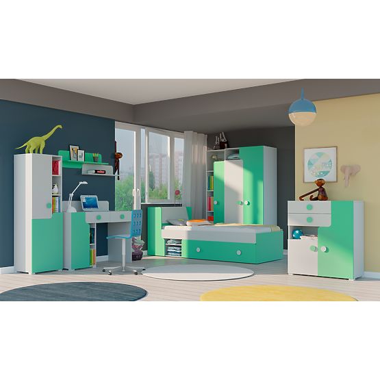 írás asztal Yuko - szürkészöld