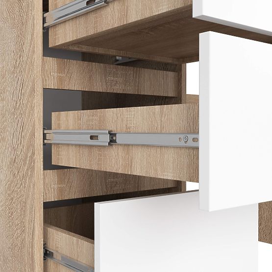 ÍRÓASZTAL A-11 CLP 6SZ PK SONOMA / FEHÉR