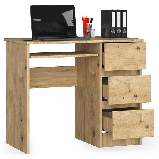 ÍRÓASZTAL A-6 CLP TÖLGY ARTISAN JOBBOS