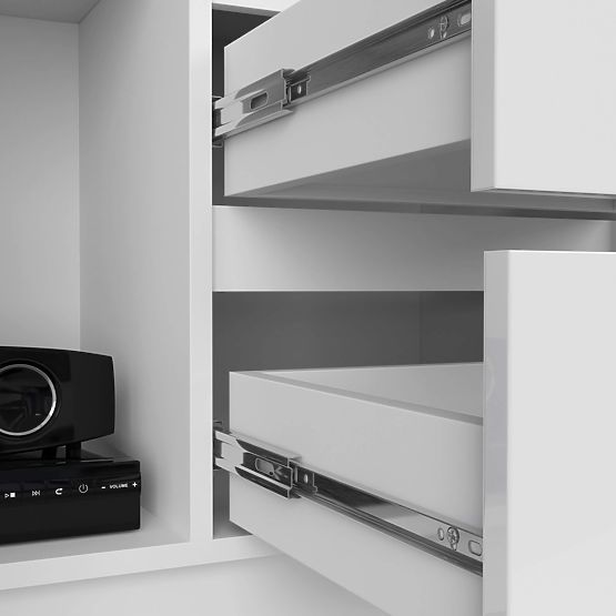 Irodai polc R 80 cm CLP R11 PK FEHÉR / FEHÉR FÉNYES