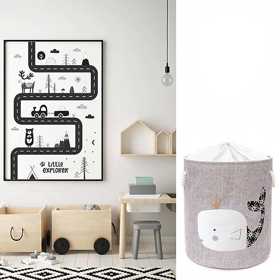 XL Játéktároló Kosár - Bálna