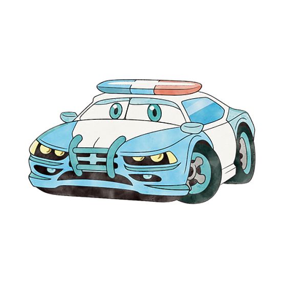 Játéktároló láda Daria fehér rendőrségi mintával