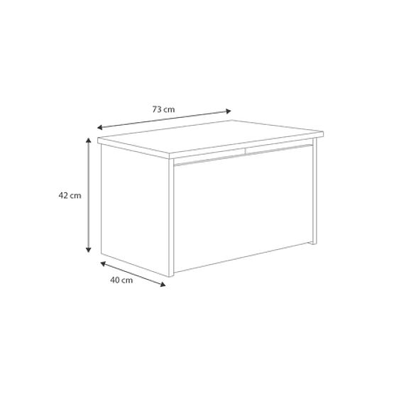 Játéktároló láda Daria fehér rendőrségi mintával