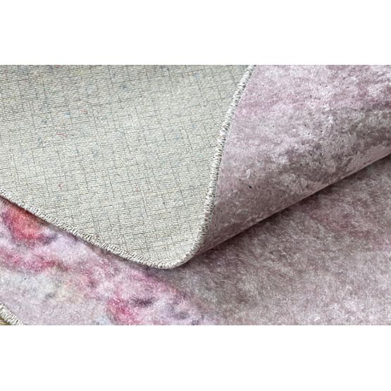 JUNIOR 51549.802 mosó kerek szőnyeg korona gyerekeknek csúszásmentes - rózsaszín