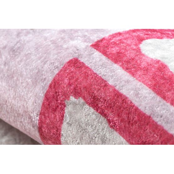 JUNIOR 51828.802 mosó szőnyeg ugró, balerina gyerekeknek csúszásmentes - rózsaszín