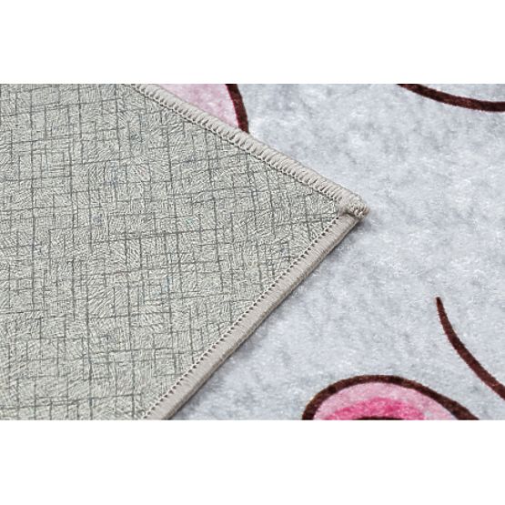 JUNIOR 51855.804 mosó szőnyeg Egyszarvú, felhők gyerekeknek csúszásmentes - rózsaszín