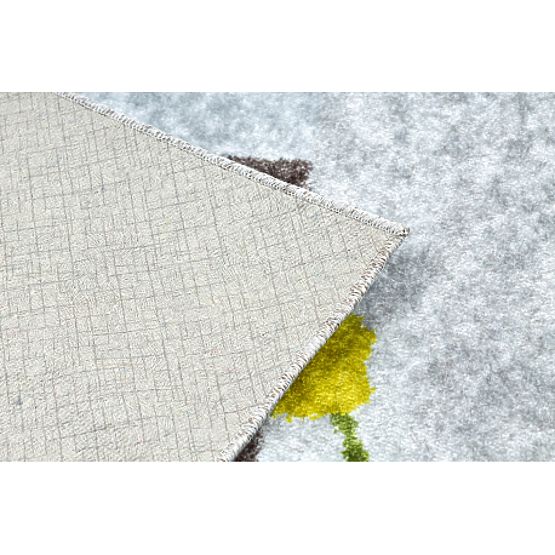 JUNIOR 51858.802 mosó szőnyeg Állatok, Afrika gyerekeknek csúszásmentes - szürke