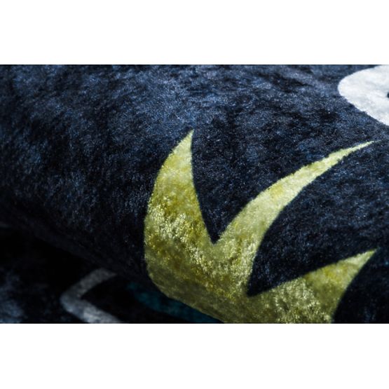 JUNIOR 52069.801 gyerek csúszásmentes mosószőnyeg Űrrakéta - fekete