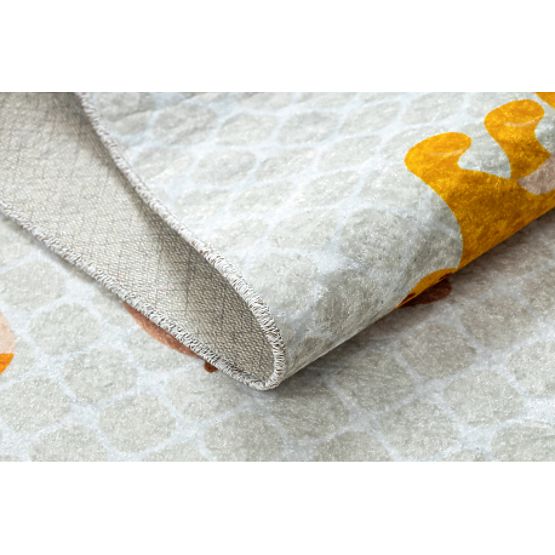 JUNIOR 52104.801 Safari mosókendő, állatok gyerekeknek csúszásmentes - szürke