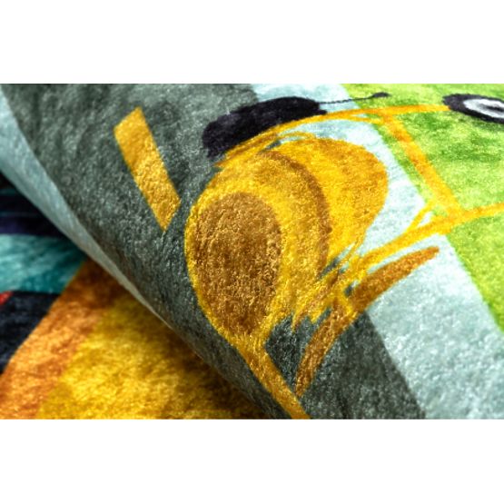 JUNIOR 52105.801 mosó szőnyeg Építkezés, utca gyerekeknek csúszásgátló - kék