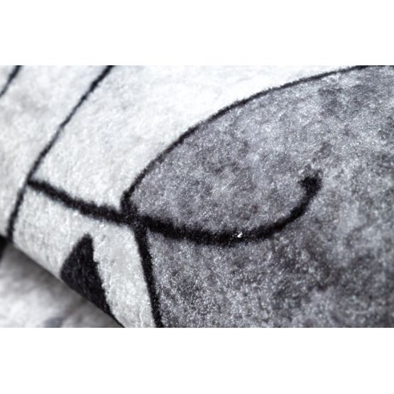 JUNIOR 52107.801 mosó szőnyeg Medvék, állatok, utcák gyerekeknek csúszásmentes - szürke