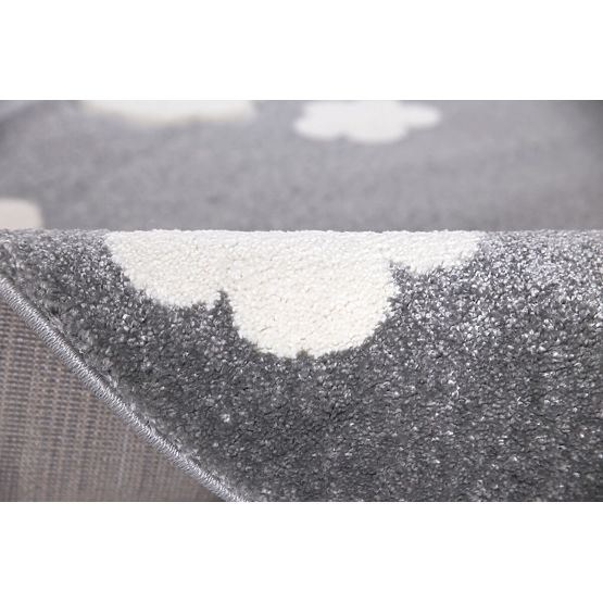 Kerek gyerek szőnyeg FELHŐCSKÉK - ezüstszürke