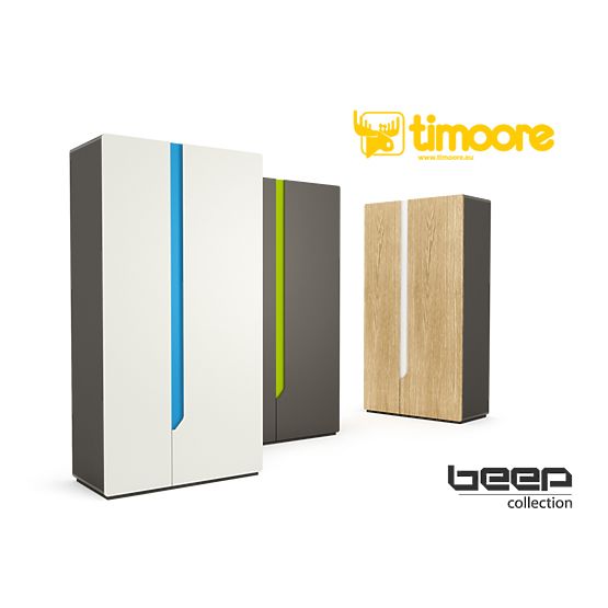 Kétajtós ruhásszekrény Beep OAK