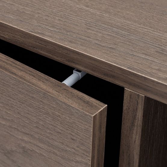 Kétszárnyú TV szekrény fiókkal Kanso, Balti Vihar Tölgy