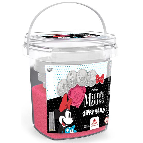 Kinetikus homok Minnie egérrel - rózsaszín + formák