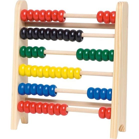 Kis fa abacus színes gyöngyökkel