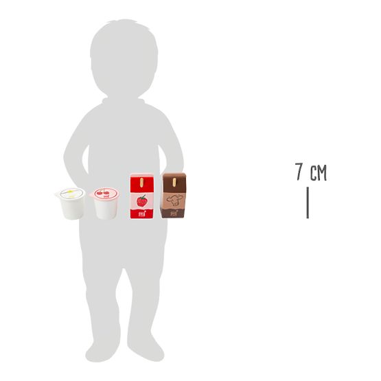 Kis láb készlet friss tejtermékek