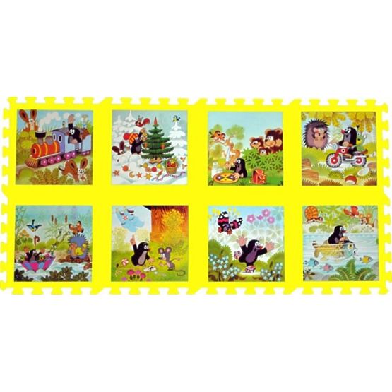 Kis vakond hab puzzle gyerekeknek - sárga