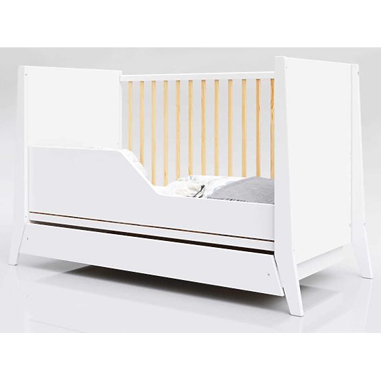 Cosmo Scandi gyerekágy 120x60 fehér-természetes