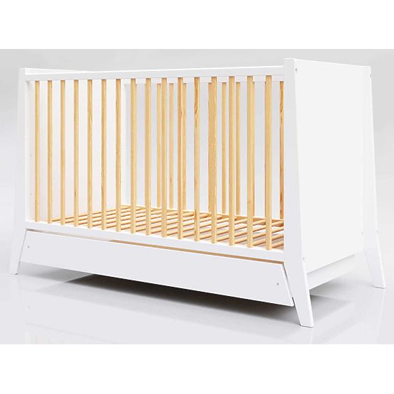 Cosmo Scandi gyerekágy 120x60 fehér-természetes